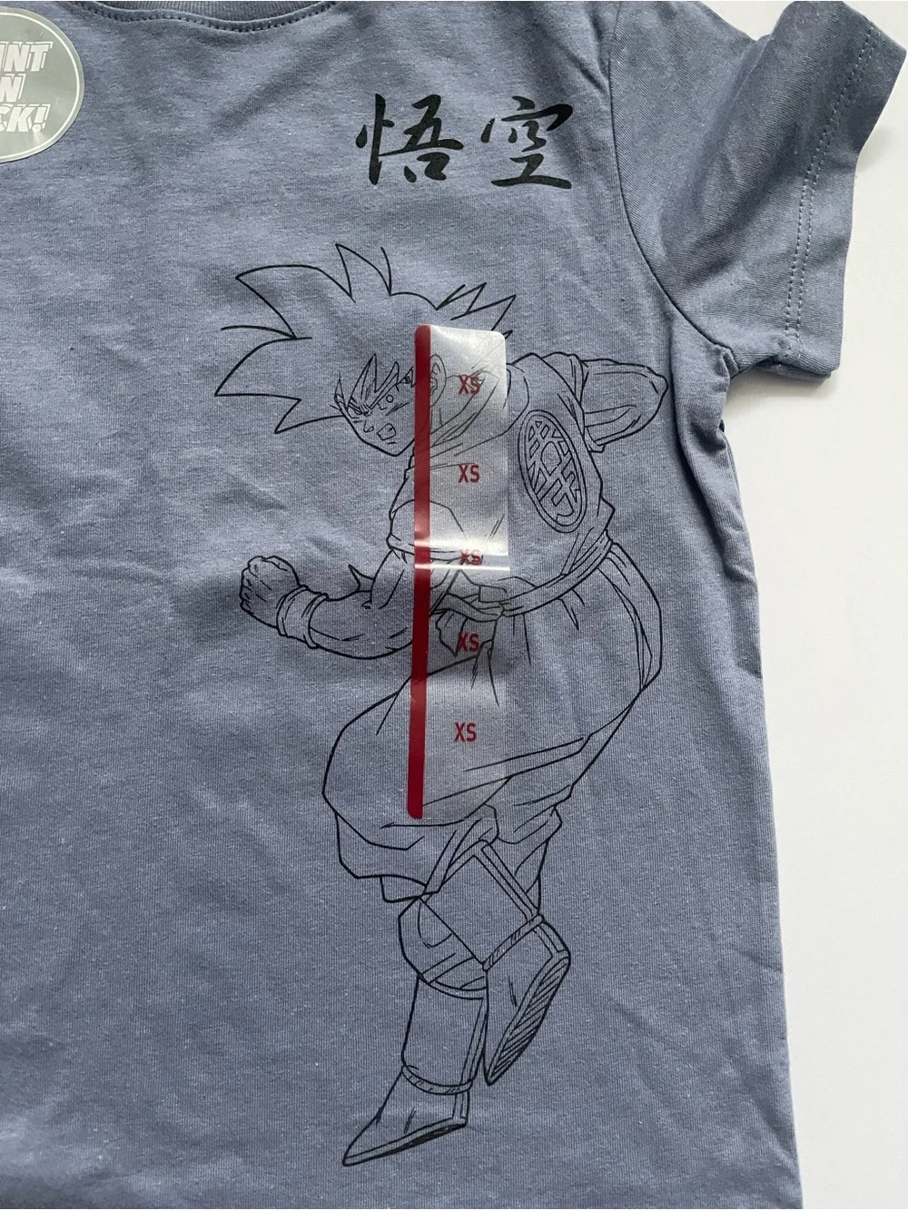 Kids Dragon Ball Z Graphic Tee in Grey XS